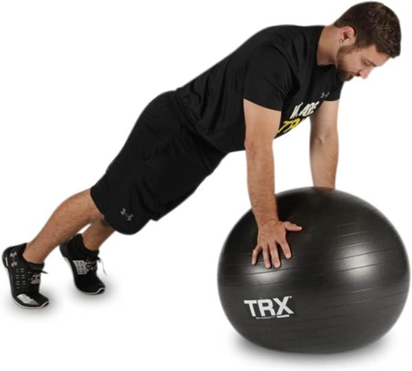 Palla fitness di stabilità TRX - prodotta artigianalmente con vinile durevole anti-scivolo