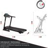Tapis Roulant Elettrico Pieghevole GOVITA  - 16 Km/h e Inclinazione Automatica