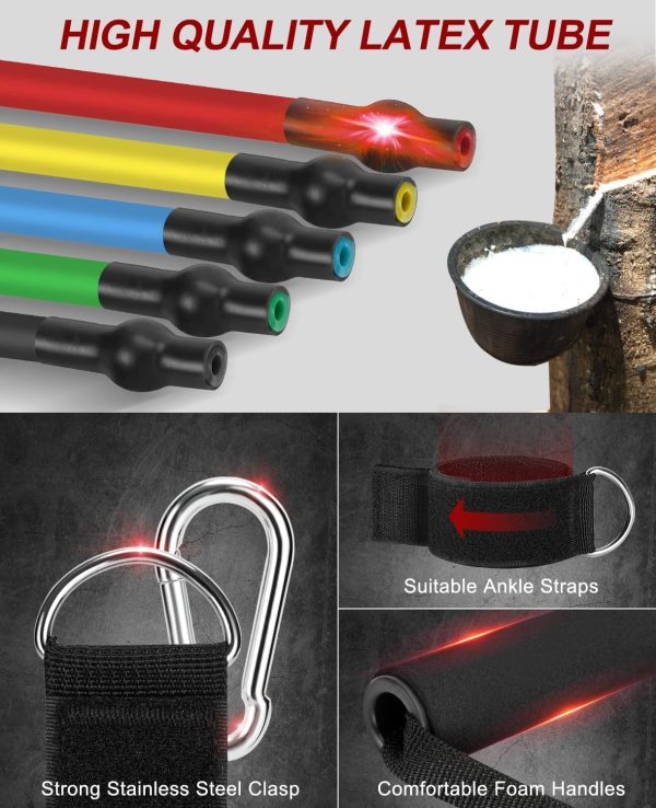 Set Fasce Elastiche Fitness - bande elastiche di resistenza