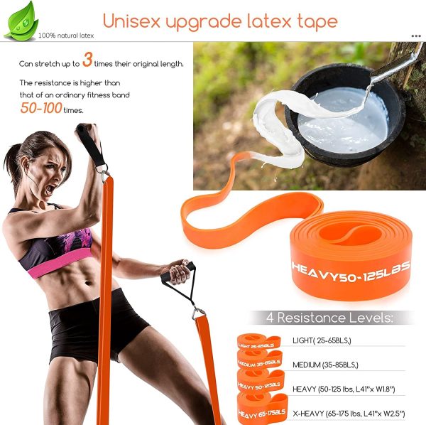 Barra per esercizi DASKING - Band Bar Set con 4 fasce di resistenza