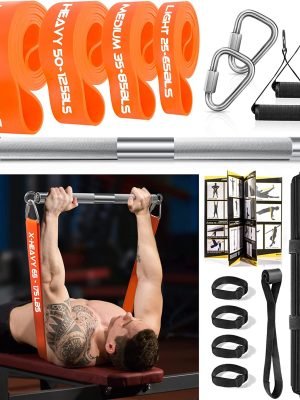 Barra per esercizi DASKING - Band Bar Set con 4 fasce di resistenza