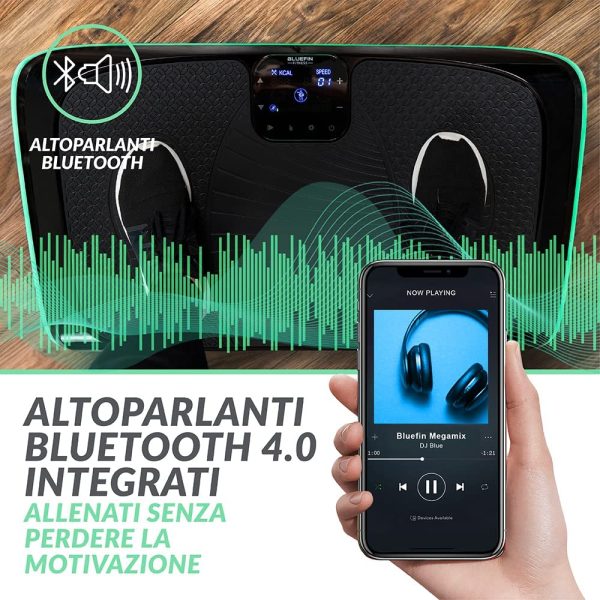 Pedana Vibrante e Oscillante con Motore 4D Bluefin - con Massaggio Magnetico