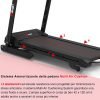 Tapis Roulant Elettrico Pieghevole GOVITA  - 16 Km/h e Inclinazione Automatica