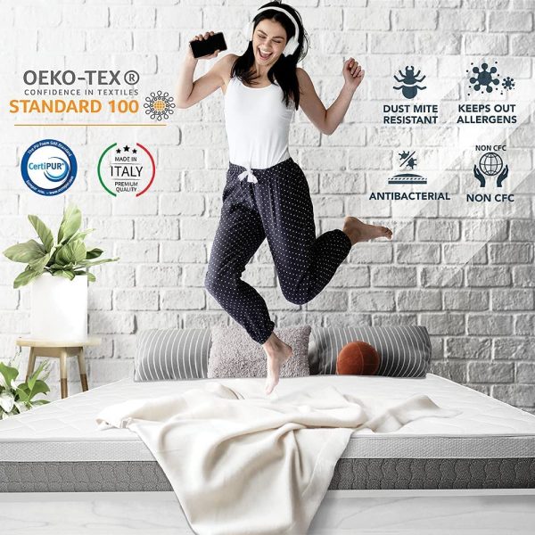 Materasso ortopedico con Sistema di Alleviamento dei Punti di Pressione - 100% Made in Italy