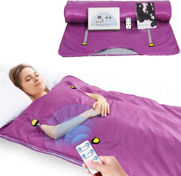 Coperta sauna con 2 maniche - 2 Zone a infrarossi