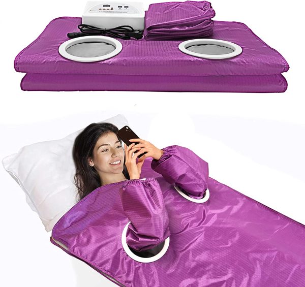 Coperta sauna con 2 maniche - 2 Zone a infrarossi