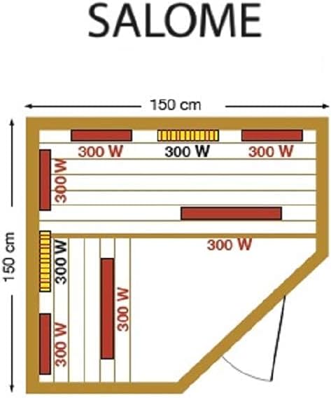 415BSrir3vL._AC_SL1500_ Sauna a Infrarossi Poolprofi Salome - 150cm x 190cm