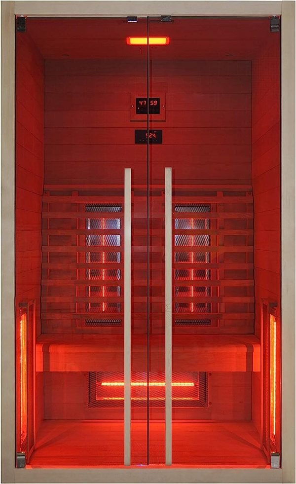 Cabina sauna a infrarossi per 2 persone RUBY - cromoterapia