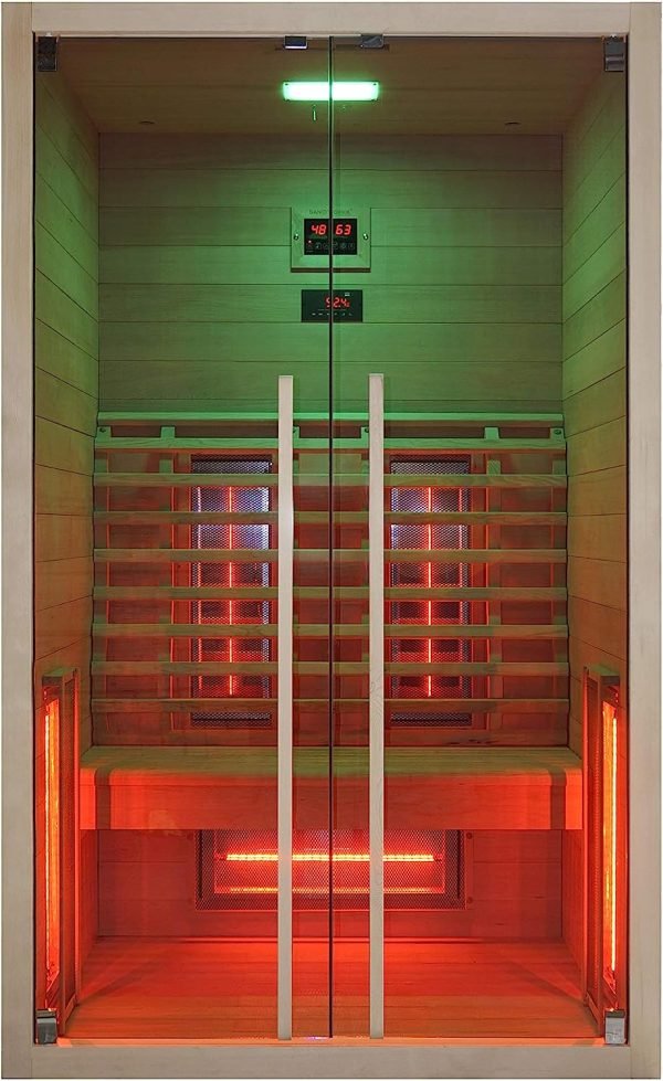 Cabina sauna a infrarossi per 2 persone RUBY - cromoterapia