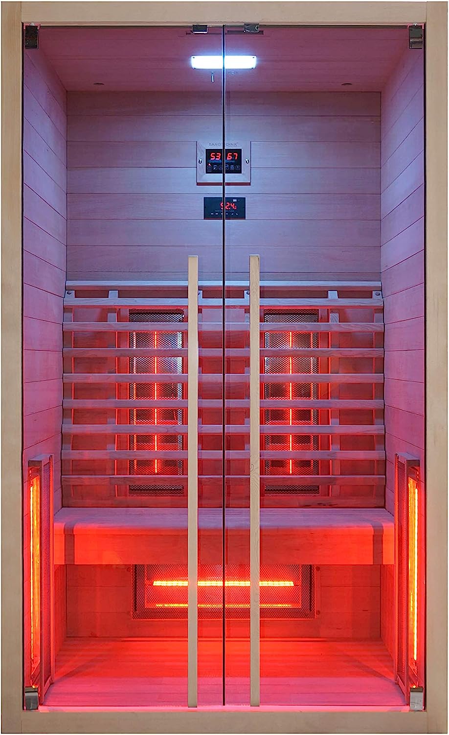 Cabina sauna a infrarossi per 2 persone RUBY - cromoterapia