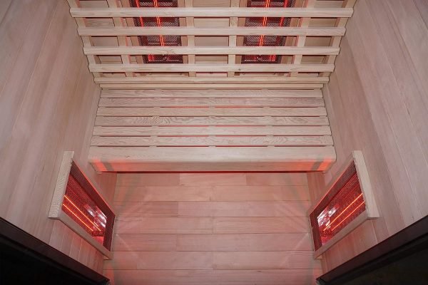 Cabina sauna a infrarossi per 2 persone RUBY - cromoterapia