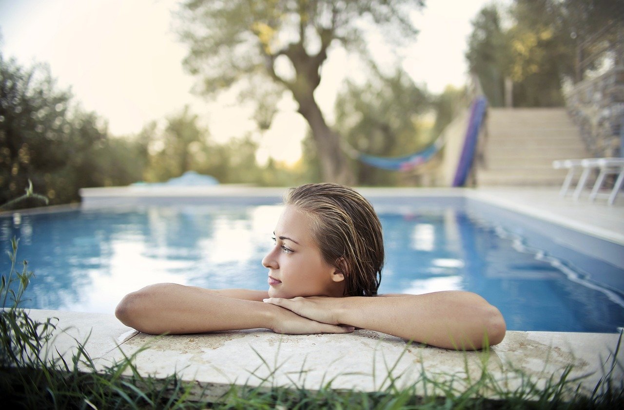 woman, blonde, young