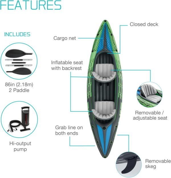 Kayak per 2 Persone Intex K2 Challenger