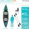 Kayak per 2 Persone Intex K2 Challenger