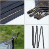 Tenda Parasole da Campeggio Tarp, 3,7x4,3 m Forceatt - con 6 Punti di Fissaggio