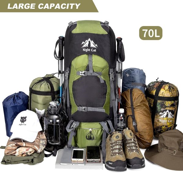 Zaino da Trekking Night Cat 70L