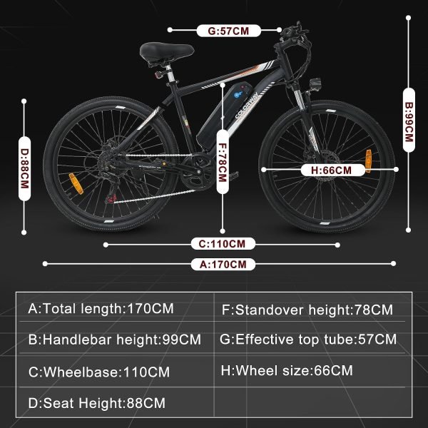 Mountain Bike elettrica per adulti COLORWAY 26"