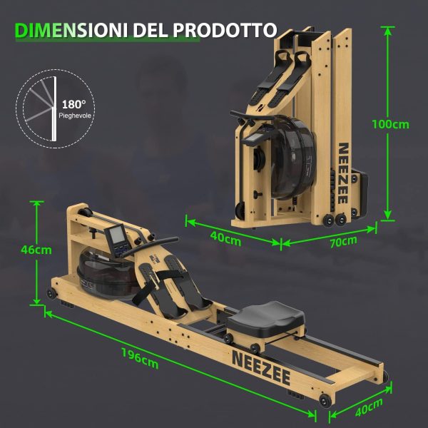 Vogatore Professionale Per Casa Neezee - Pieghevole Ad Acqua