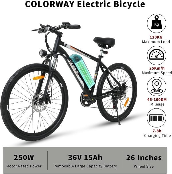 Mountain Bike elettrica per adulti COLORWAY 26"