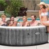 Vasca idromassaggio rotonda gonfiabile Intex PureSpa Greywood Deluxe - 215,9 x 63,5 cm