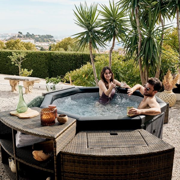 91F03I9dASL._AC_SL1500_ SPA per casa o giardino NetSpa Octopus Semi Rigida - con Arredamento, 4-6 Posti