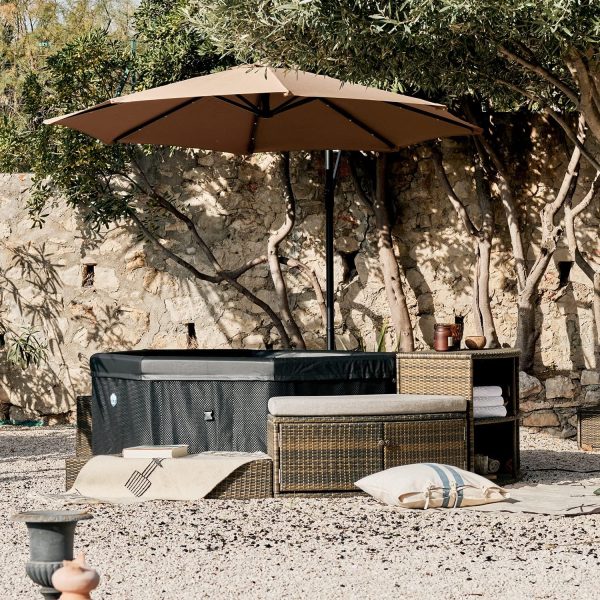 91dyIMarQUL._AC_SL1500_ SPA per casa o giardino NetSpa Octopus Semi Rigida - con Arredamento, 4-6 Posti