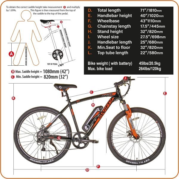 Mountain Ebike per tutti i terreni Swifty at650 27,5''