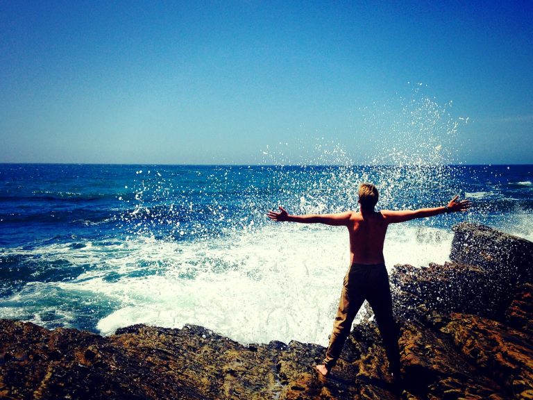 sea, nature, man