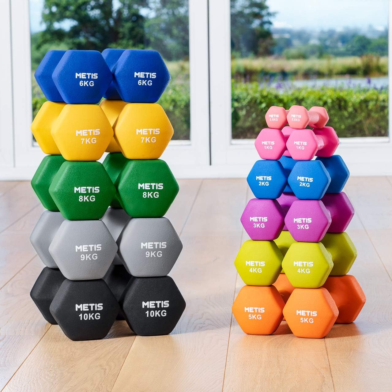 71QcCPqqU7L._AC_SL1280_ Set manubri palestra in Neoprene METIS - da 0.5kg a 10kg