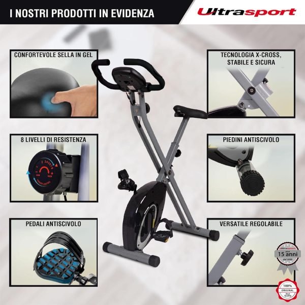 Ultrasport F-Bike - la Cyclette pieghevole preferita su Amazon