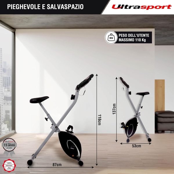 Ultrasport F-Bike - la Cyclette pieghevole preferita su Amazon