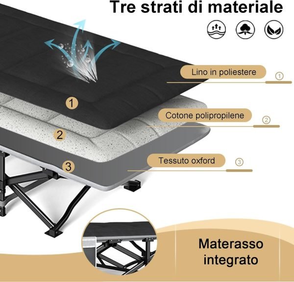 71V3EmKW5OL._AC_SL1500_ Lettino da campeggio per adulti ATORPOK - fino a 200 kg