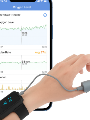 Pulsossimetro da dito Sleep Oxygen - con Tracker notturno