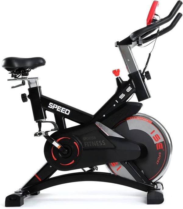 Bicicletta Cyclette Indoor ISE - con Volano 13 KG & Resistenza Regolabile