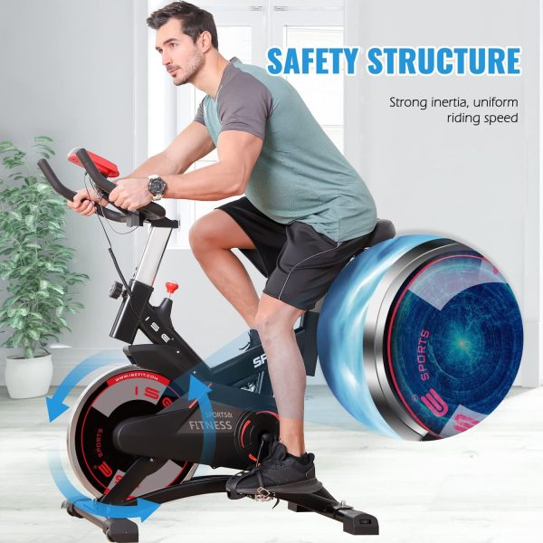 Bicicletta Cyclette Indoor ISE - con Volano 13 KG & Resistenza Regolabile