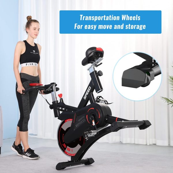 Bicicletta Cyclette Indoor ISE - con Volano 13 KG & Resistenza Regolabile