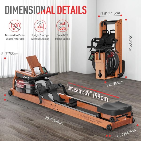 81Cq-tDO79L._AC_SL1500_ Vogatore pieghevole ad acqua JOROTO - Legno di Quercia