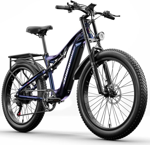 Bicicletta Elettrica a Pedalata Assistita Shengmilo - 26 Pollici e cambio a 7 Velocità