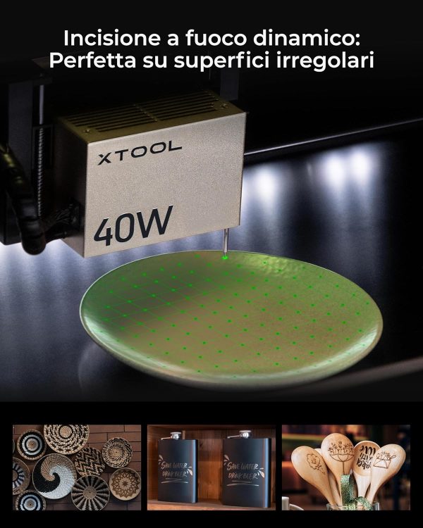 81NcEK1T8mL._AC_SL1500_ Incisore Laser xTool S1 40W - Pannello a Nido d'Ape e Fuoco Automatico