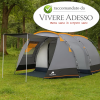 Tenda Tunnel per 4 persone CampFeuer Super+ - familiare con 2 ingressi