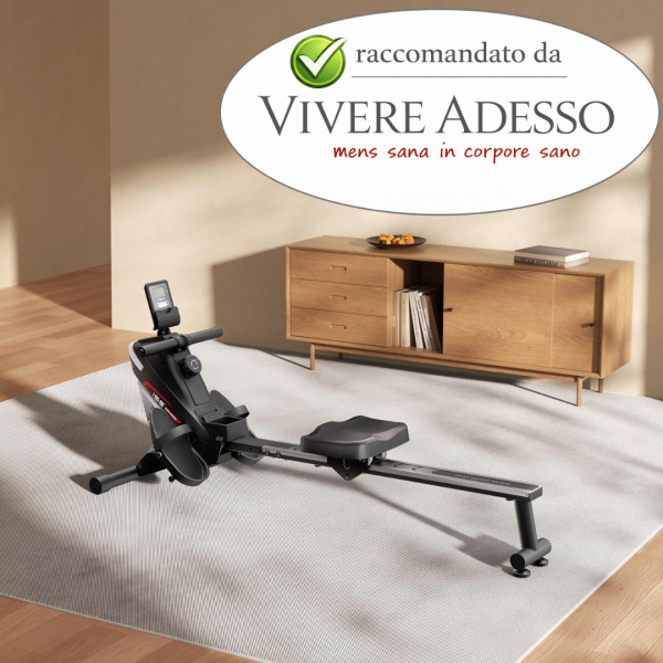 Vogatore Pieghevole per Casa ISE - Sistema Magnetico con 8 Livelli di Resistenza