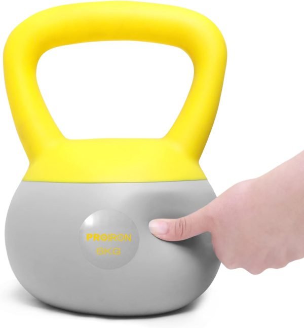 51ylN3Lo-yL._AC_SL1500_-1 Kettlebell Morbido da 2 a 10 kg PROIRON - con Impugnatura Antiscivolo