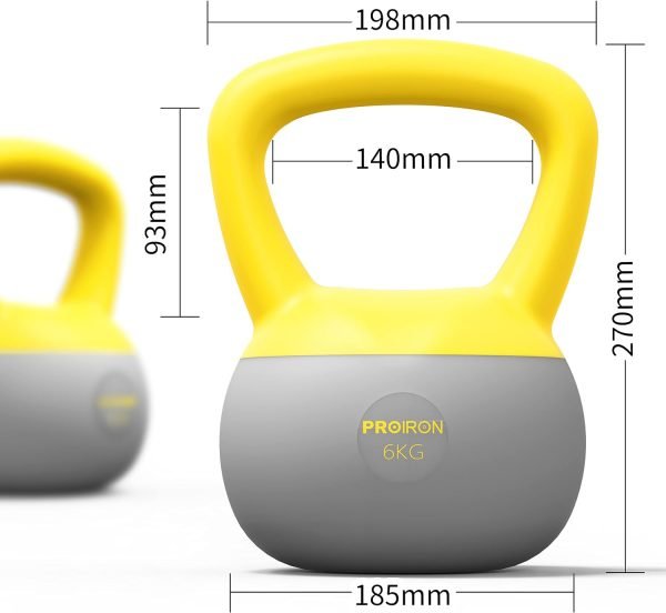 61h7-DqEY7L._AC_SL1500_-1 Kettlebell Morbido da 2 a 10 kg PROIRON - con Impugnatura Antiscivolo