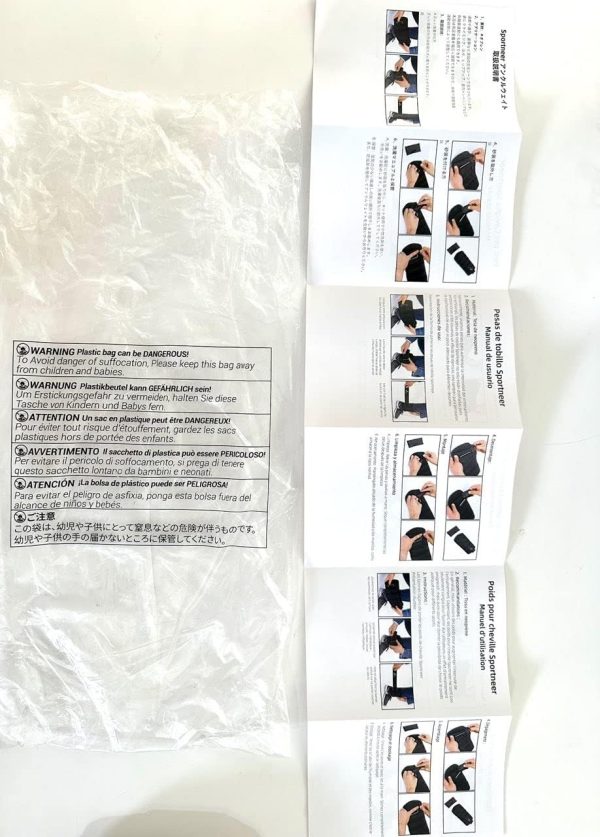 Set di Pesi Regolabili per Caviglie e Polsi Sportneer - da 0,45 kg a 3,15 kg