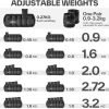 Set di Pesi Regolabili per Caviglie e Polsi Sportneer - da 0,45 kg a 3,15 kg