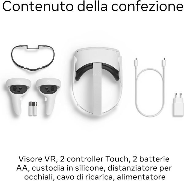Meta Quest 2 - Visore VR All-In-One - 128 Gb