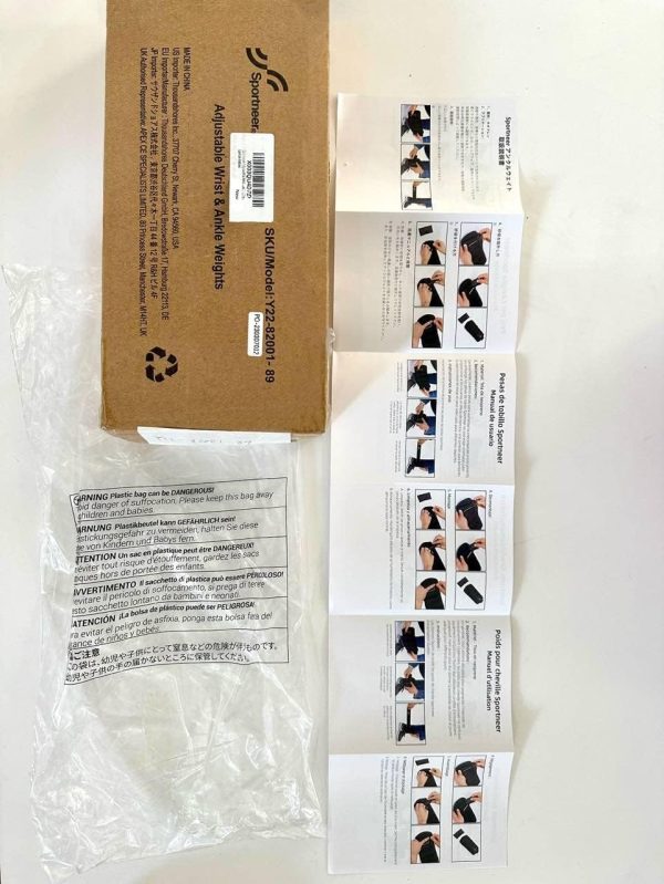 Set di Pesi Regolabili per Caviglie e Polsi Sportneer - da 0,45 kg a 3,15 kg