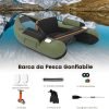 Gommone Gonfiabile da Pesca COSTWAY - con Statori per Amo Pesca