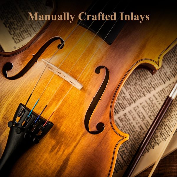 Violino Set per principianti Eastar - Legno Massiccio con accessori