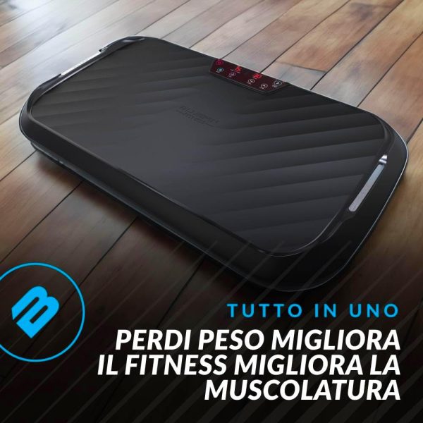 61G1rqR29ML._AC_SL1000_ Pedana Vibrante Ultra Slim Bluefin Fitness - Tecnologia innovativa con 5 programmi + 180 livelli di allenamento